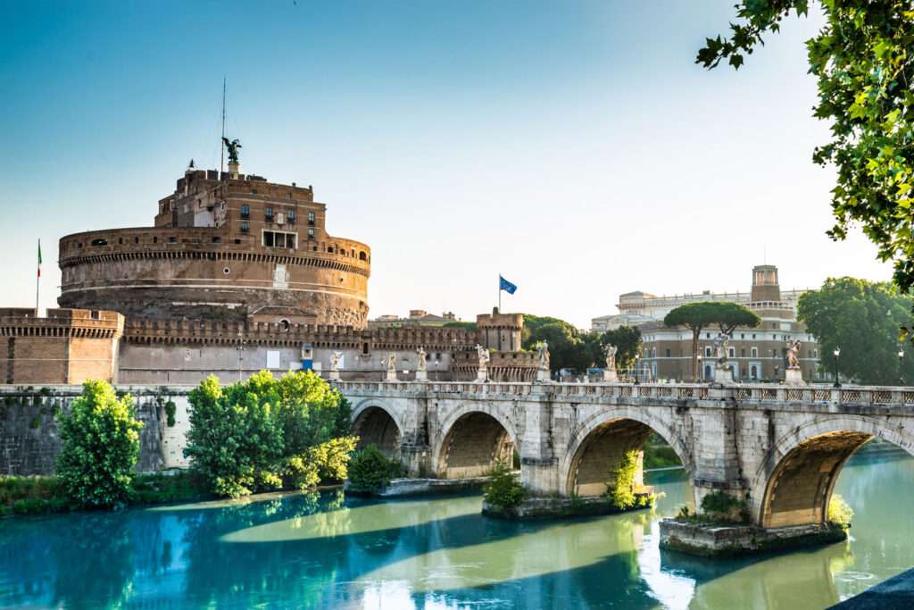 Castel Sant'Angelo and Sant'Angelo Bridge at Sunrise