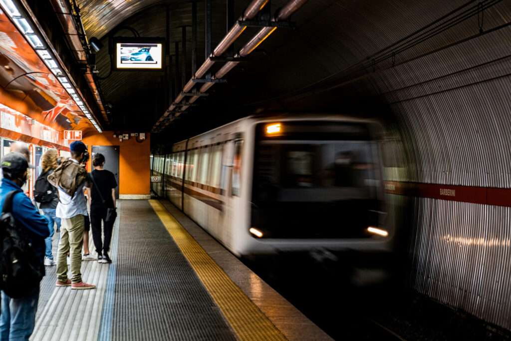 Barberini subway station in Rome