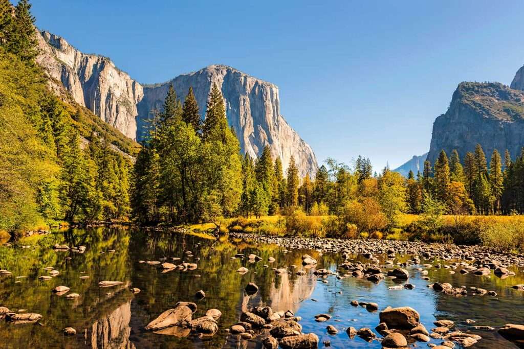 Early morning at Yosemite National Park in California