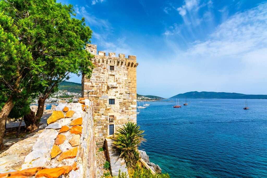 The Bodrum Castle of The Knights of St.John interior in Turkey 