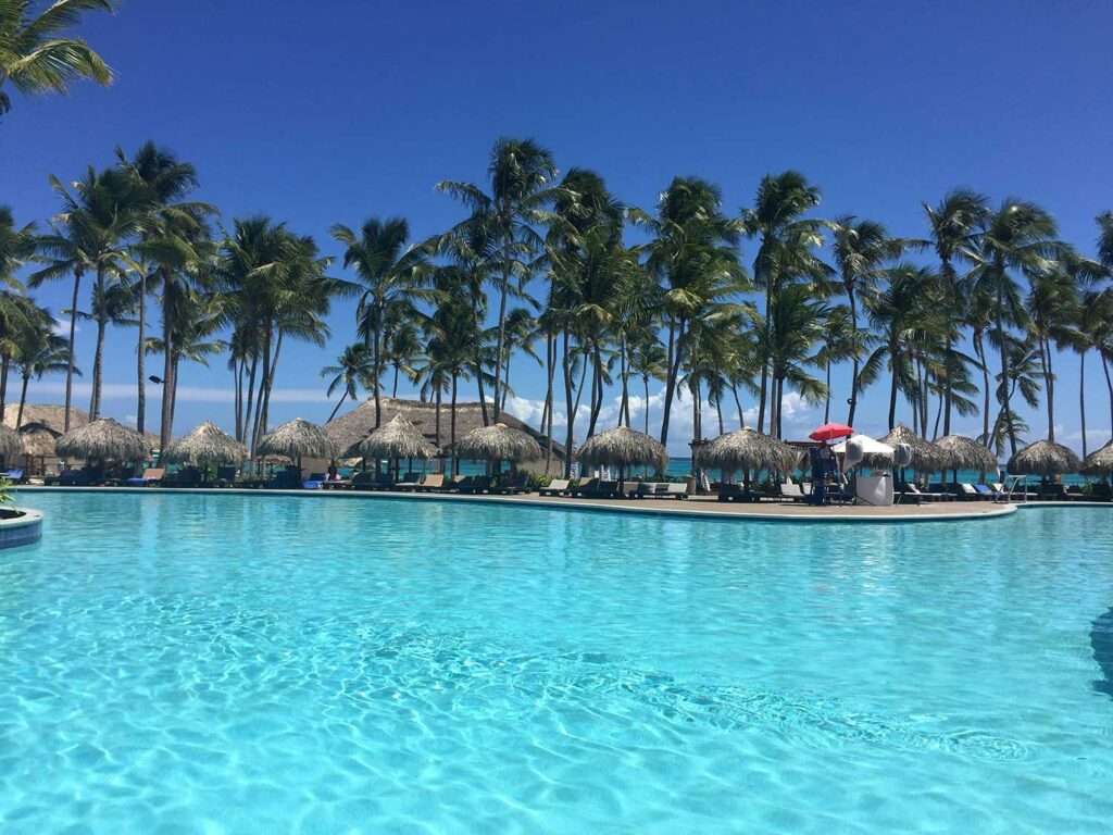 Luxury resort on the beach in Punta Cana, Dominican Republic